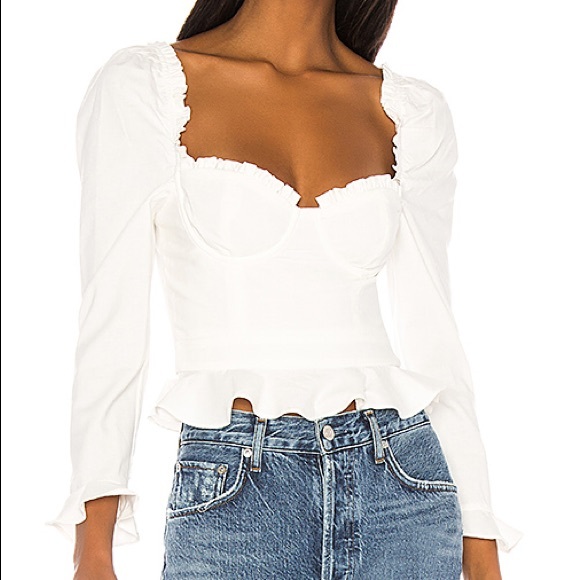 MAJORELLE Tops - Majorelle Corie Top In White